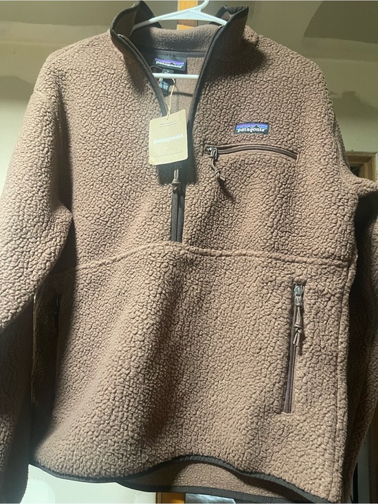 Patagonia Jackets & Blazers - Patagonia Brown Sherpa Quarter-Zip Pullover
